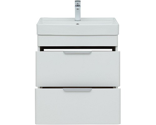 Тумба под раковину Aquanet Ирис new 60 310144 подвесная Белая глянцевая