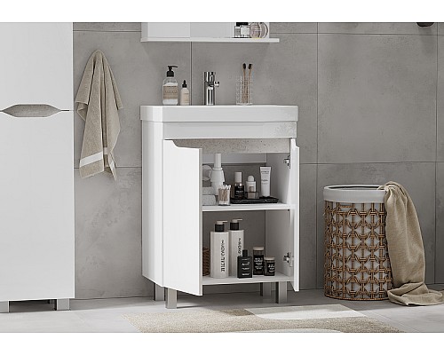 Тумба под раковину Volna Lake 70.2D tnLAKE70.2D-01 Белая