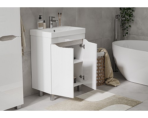 Тумба под раковину Volna Lake 70.2D tnLAKE70.2D-01 Белая