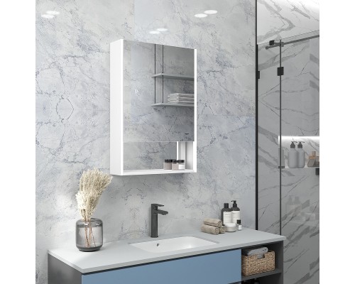 Зеркальный шкаф Reflection Box 500х800 RF2420WH с подсветкой Белый матовый