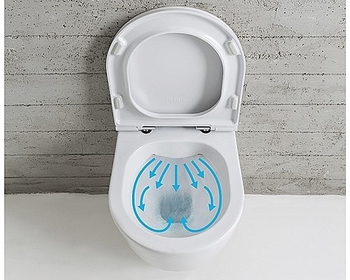 Унитаз Globo 4ALL MDS03.BI подвесной без сиденья