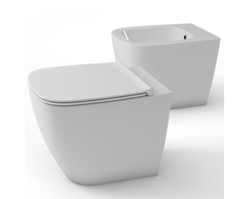 Унитаз Globo Genesis GN001.BI приставной без сиденья