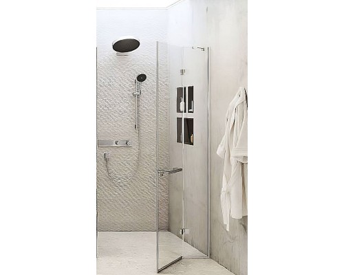 Ручка для душевой двери Hansgrohe AddStoris Шлифованный черный хром