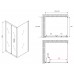 Душевой уголок Abber Sonnenstrand 120x85 профиль Черный стекло прозрачное