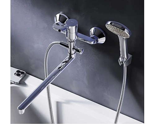 Смеситель для ванны AM.PM X-Joy F85B90100 универсальный Хром