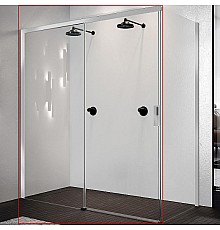 Душевая дверь Novellini Opera 120 L OPEPH119S-1K профиль Хром стекло прозрачное