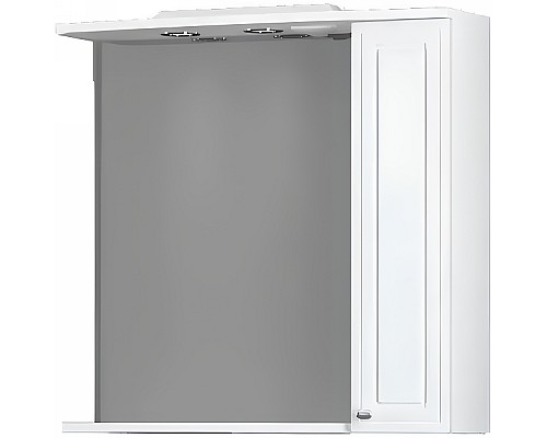 Зеркало со шкафом Dorff Comfort 75 R M97MPR0751WG с подсветкой Белое Зеркало со шкафом Dorff Comfort 75 R M97MPR0751WG с подсветкой Белое