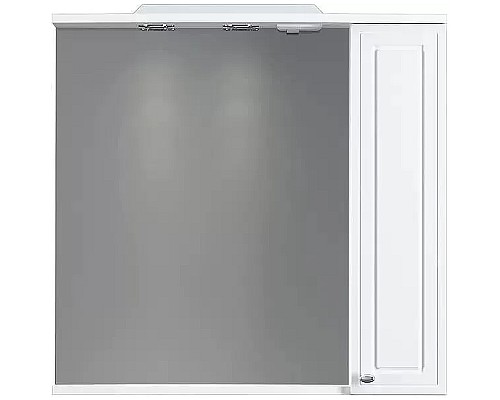 Зеркало со шкафом Dorff Comfort 75 R M97MPR0751WG с подсветкой Белое Зеркало со шкафом Dorff Comfort 75 R M97MPR0751WG с подсветкой Белое