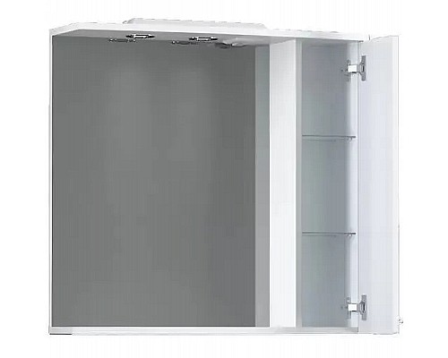 Зеркало со шкафом Dorff Comfort 75 R M97MPR0751WG с подсветкой Белое Зеркало со шкафом Dorff Comfort 75 R M97MPR0751WG с подсветкой Белое