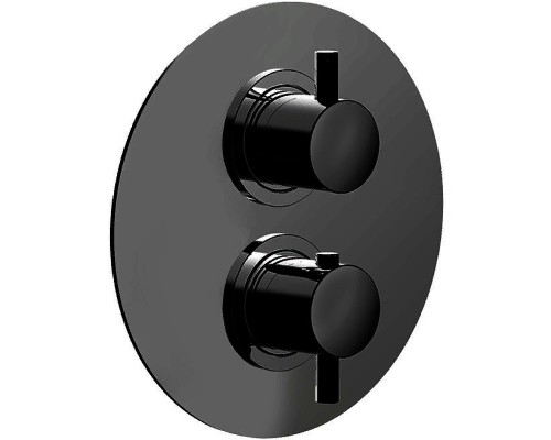 Смеситель для душа Cisal Less New LN01810040 с термостатом Черный матовый