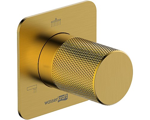 Переключатель потоков WasserKRAFT Schunter A307 Золото матовое