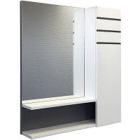 Зеркало со шкафом Comforty Нарва 70 Белое матовое