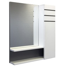 Зеркало со шкафом Comforty Нарва 70 Белое матовое