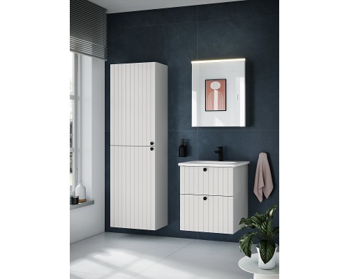 Тумба с раковиной Vitra Root Groove 60 69415 подвесная Белая матовая