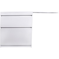 Тумба под раковину Style Line Даллас Люкс Plus 140 L СС-00002385 Белая
