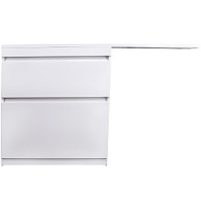 Тумба под раковину Style Line Даллас Люкс Plus 140 L СС-00002385 Белая