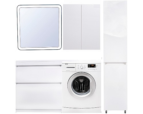 Тумба под раковину Style Line Даллас Люкс Plus 140 L СС-00002385 Белая Тумба под раковину Style Line Даллас Люкс Plus 140 L СС-00002385 Белая