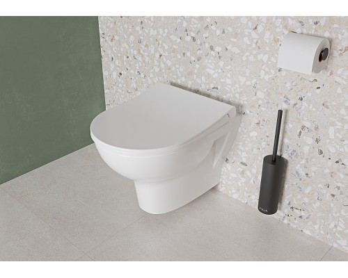 Комплект унитаза с инсталляцией Vitra Zentrum L-box 9012B003-7206 с сиденьем Микролифт и клавишей смыва Хром глянцевый