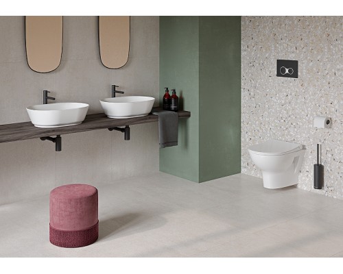 Комплект унитаза с инсталляцией Vitra Zentrum L-box 9012B003-7206 с сиденьем Микролифт и клавишей смыва Хром глянцевый