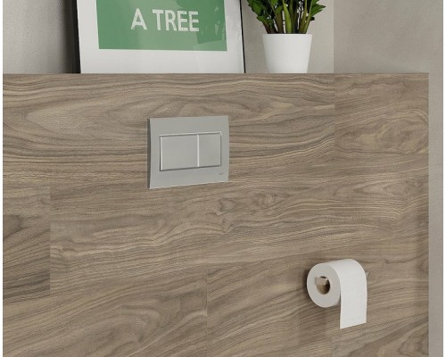 Комплект унитаза с инсталляцией Vitra Zentrum L-box 9012B003-7206 с сиденьем Микролифт и клавишей смыва Хром глянцевый