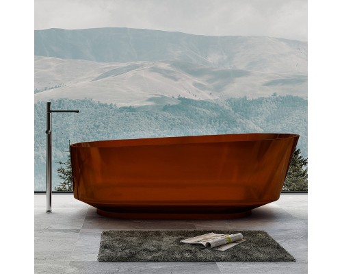 Ванна из полиэфирной смолы Abber Kristall 170х80 AT9706Opal Коричневая без гидромассажа