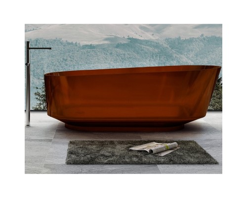Ванна из полиэфирной смолы Abber Kristall 170х80 AT9706Opal Коричневая без гидромассажа