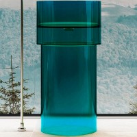 Раковина Abber Kristall 45 AT2701Aquamarin-H Бирюзовая