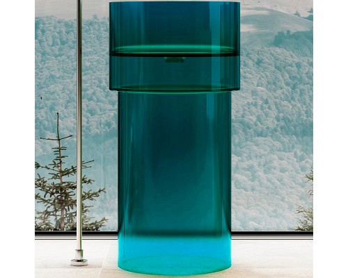 Раковина Abber Kristall 45 AT2701Aquamarin-H Бирюзовая