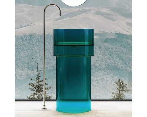 Раковина Abber Kristall 45 AT2701Aquamarin-H Бирюзовая