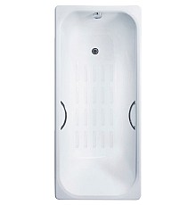 Чугунная ванна Delice Aurora 140x70 DLR230617R-AS с отверстиями под ручки с антискользящим покрытием