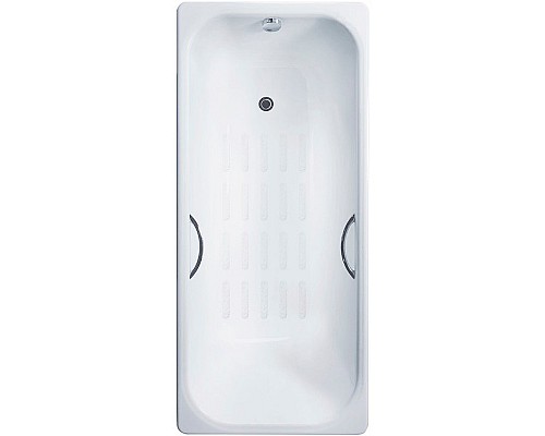 Чугунная ванна Delice Aurora 140x70 DLR230617R-AS с отверстиями под ручки с антискользящим покрытием Чугунная ванна Delice Aurora 140x70 DLR230617R-AS с отверстиями под ручки с антискользящим покрытием