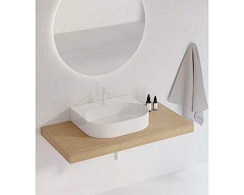 Раковина Ravak Ceramic Slim Wall O 55 XJX01155004 Белая Раковина Ravak Ceramic Slim Wall O 55 XJX01155004 Белая