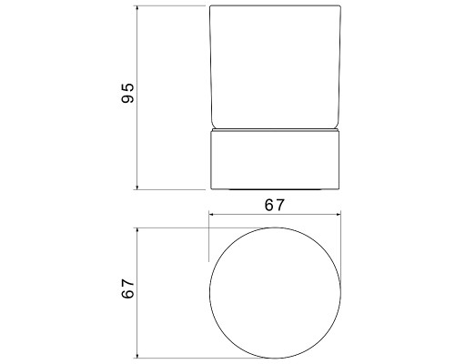 Стакан для зубных щеток Timo Saona 13231/00 Хром