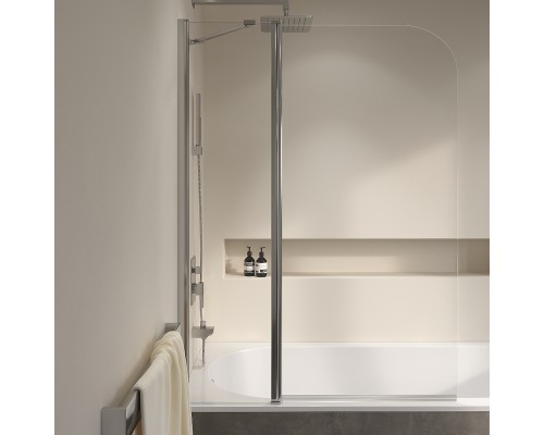 Шторка на ванну RGW Screens SC-011 100х140 351101110-11 профиль Хром стекло прозрачное