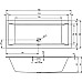 Акриловая ванна Riho Rething Cubic Fall 190х80 B108013005 без гидромассажа