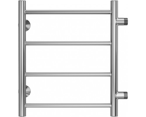 Водяной полотенцесушитель Terminus Аврора П4 400х500 бп320 4670078529855 Хром, боковое подключение, G 1" НР