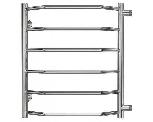 Водяной полотенцесушитель Terminus Виктория П6 500х600 бп500 4670078530073 Хром, боковое подключение, G 1" НР