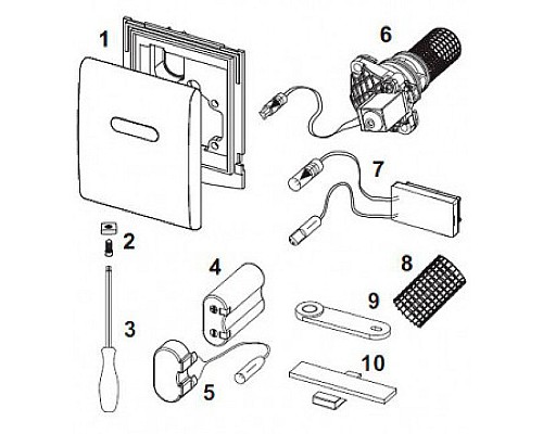 Клавиша смыва Tece Planus 9820085 для писсуара Нержавеющая сталь Сатин
