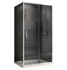 Душевой уголок Abber Schwarzer Diamant 110х50 профиль Хром стекло прозрачное, арт