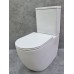 Унитаз компакт CeramaLux TR2176 Белый глянцевый с бачком и сиденьем Микролифт