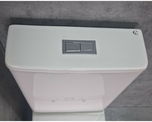 Унитаз компакт CeramaLux TR2176 Белый глянцевый с бачком и сиденьем Микролифт