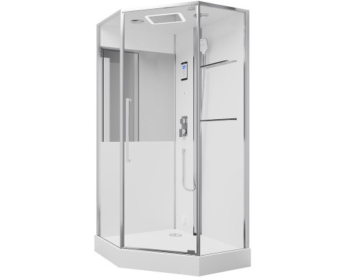 Душевая кабина Black&White Galaxy G8895 100х100 889500 с паром без гидромассажа