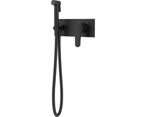 Гигиенический душ со смесителем Teska Elsa Pro BTK6408 Черный матовый