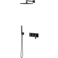 Душевая система Teska Euro-X EX3780 Черный матовый