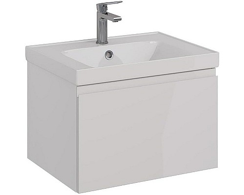 Тумба под раковину Lemark Veon Mini 60 LM02VM60T подвесная Белый глянец