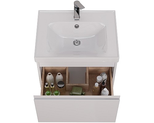 Тумба под раковину Lemark Veon Mini 60 LM02VM60T подвесная Белый глянец