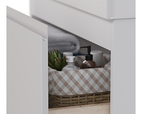 Тумба под раковину Lemark Veon Mini 60 LM02VM60T подвесная Белый глянец