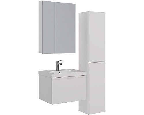 Тумба под раковину Lemark Veon Mini 60 LM02VM60T подвесная Белый глянец