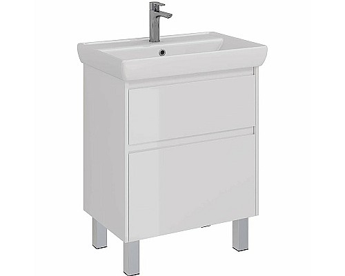 Тумба под раковину Lemark Combi 70 LM03C70T подвесная Белый глянец