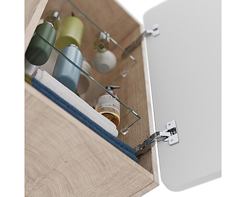 Подвесной шкаф Lemark Olivia 35 LM08OL35PL Белый глянец Дуб Кантри